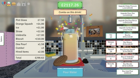 A stupid game about pouring drinks for the P.T.A. screenshot 2