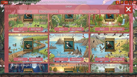 Aviarium screenshot