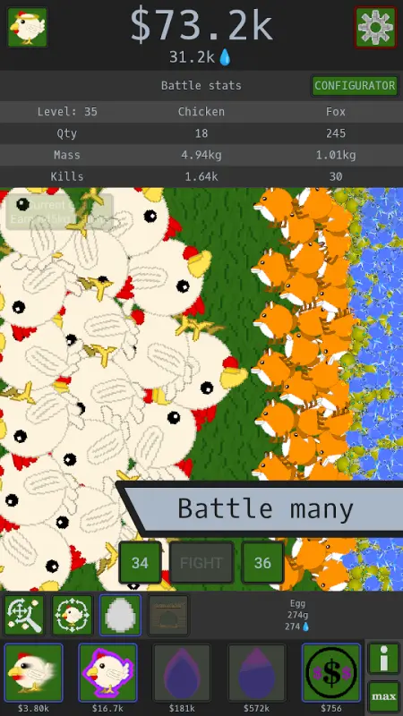 Chicken Merge Idle screenshot 3