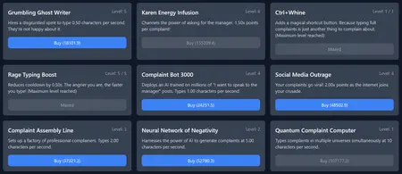 Complaint Department screenshot 2