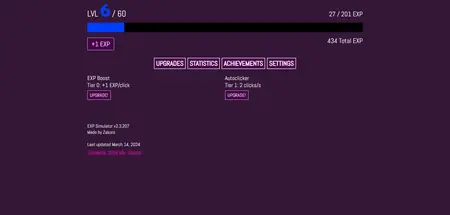EXP Simulator screenshot