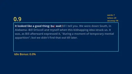 Exponential Typing screenshot