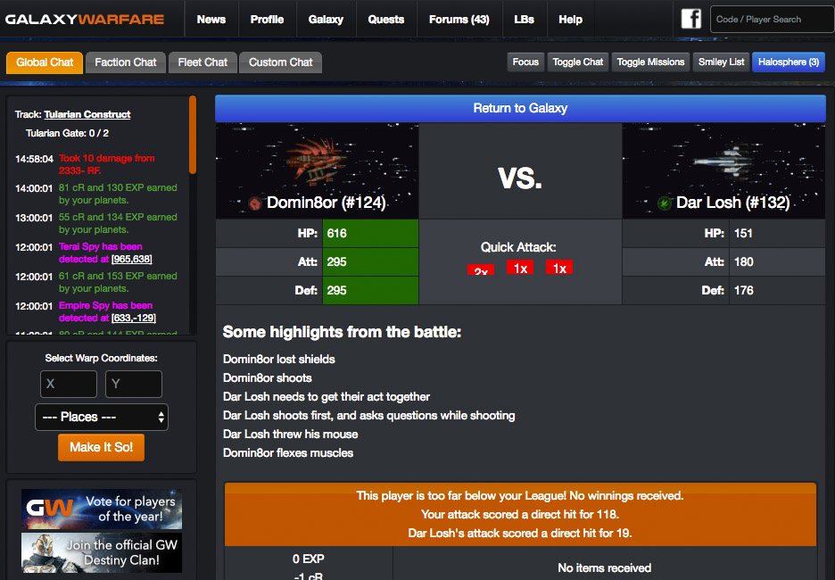 Galaxy Warfare screenshot 3