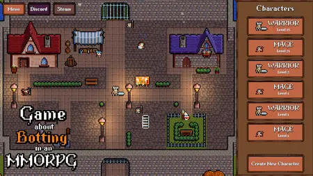 Game About Botting in an MMORPG screenshot