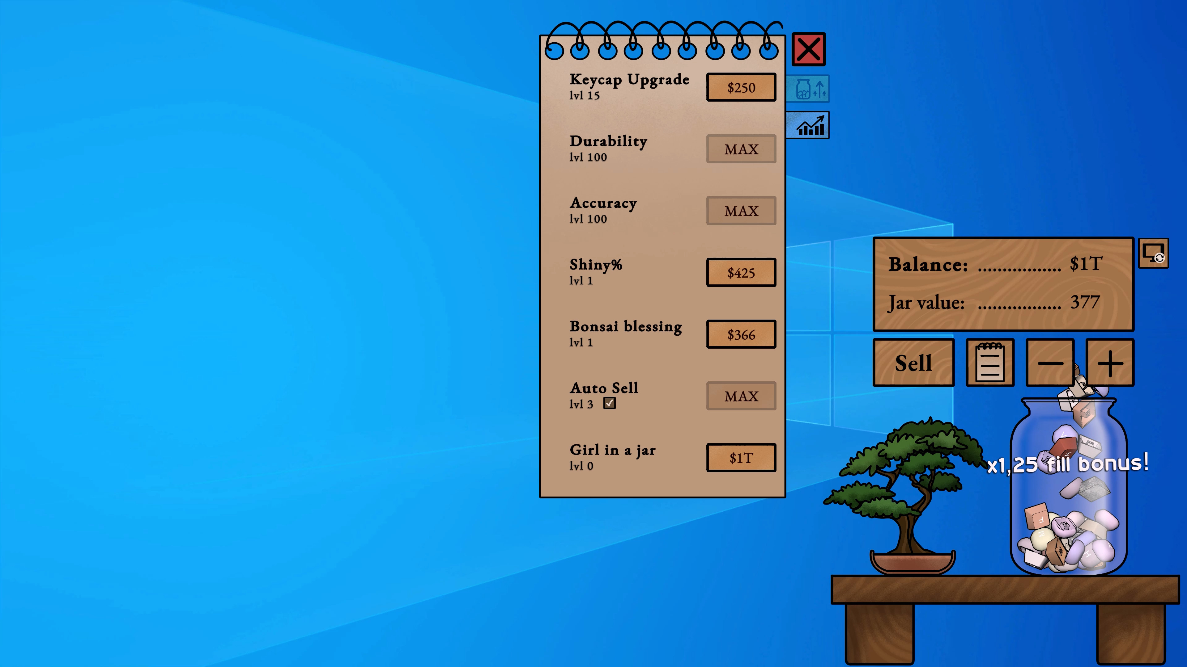 Idle Desktop Jar screenshot 2