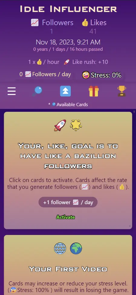 Idle Influencer screenshot