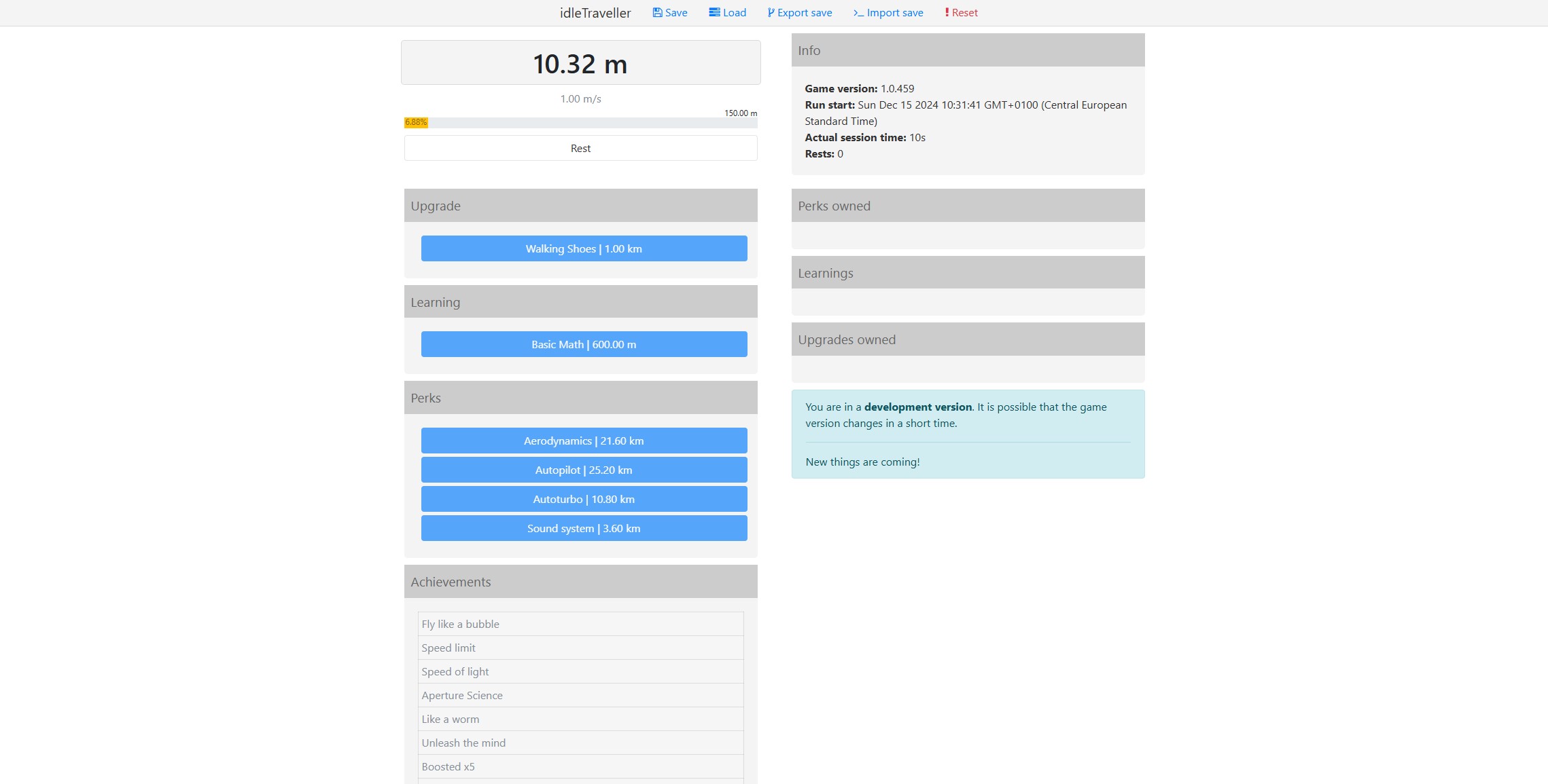 Idle traveller screenshot 2