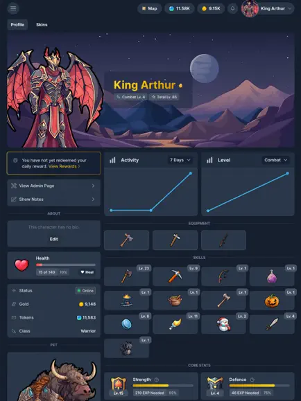 IdleMMO - Online Idle RPG screenshot 2