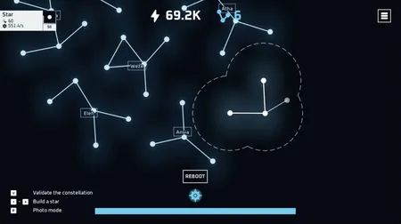 Light 'Em star constellation idle screenshot