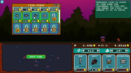 Pocket Idler: Fishing Pond screenshot 2
