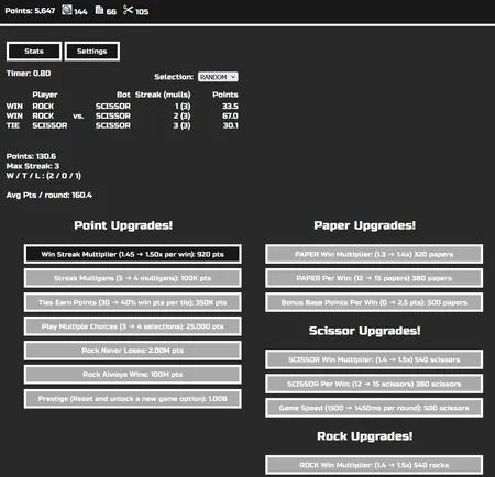 Rock Always Wins Idle screenshot