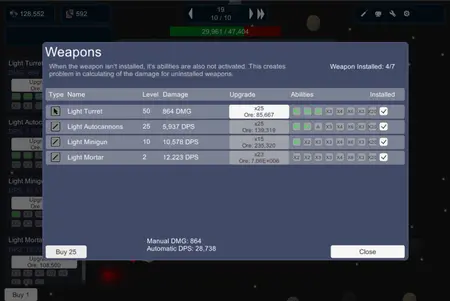 Space Idle Miner screenshot 2